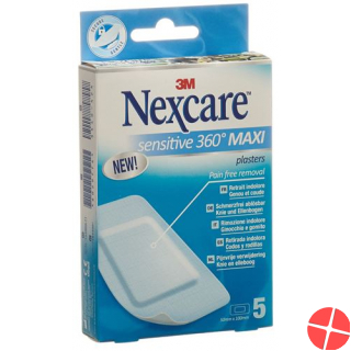 3M Nexcare Sensitive Skin Maxi 5 Stück 3M Nexcare Sensitive Skin Maxi 5 Stück