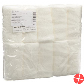 Kruellbinde Schlingengaze 11cmx4m Weiss 10 Stück