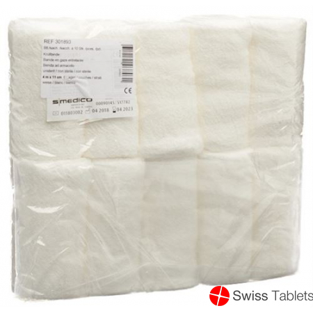 Kruellbinde Schlingengaze 11cmx4m Weiss 10 Stück buy online