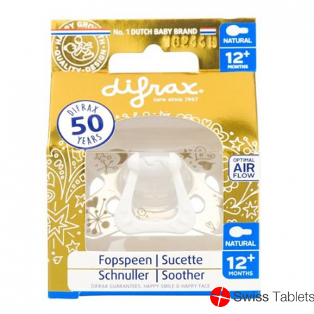 Difrax Soother Natural Gold 12+m silicone buy online