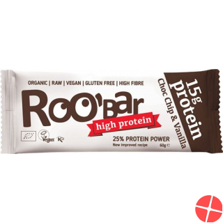 Roobar Protein-Riegel Choco Chip 60g