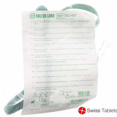 Salter Labs oxygen mask + hose 2.1m buy online