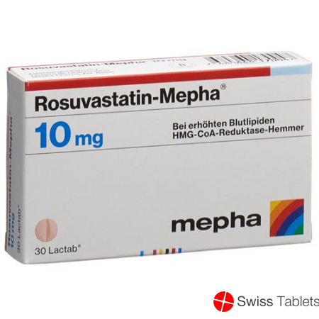 Rosuvastatin Mepha Lactab 10mg 100 Stück buy online