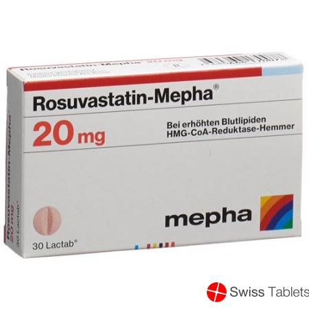 Rosuvastatin Mepha Lactab 20mg 100 Stück buy online