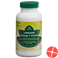 Biorganic Omega-3 Gisand Kapseln (neu) Dose 100 Stück