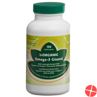 Biorganic Omega-3 Gisand Kapseln (neu) Dose 100 Stück