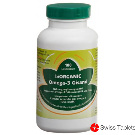 Biorganic Omega-3 Gisand Kapseln (neu) Dose 100 Stück buy online