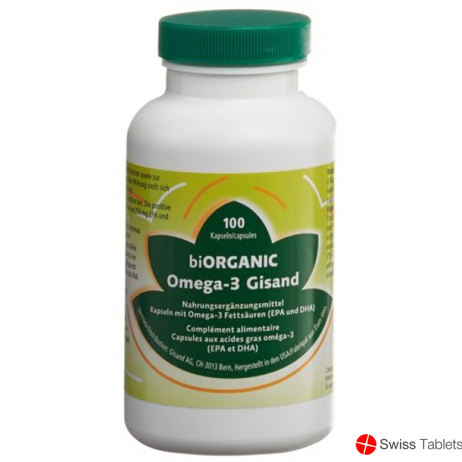 Biorganic Omega-3 Gisand Kapseln (neu) Dose 100 Stück buy online