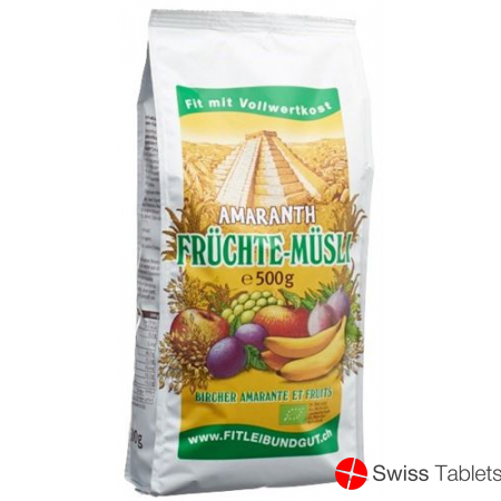 Leibundgut Amaranth-früchte-Müesli Bio Beutel 500g buy online