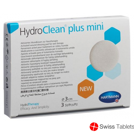 Hydroclean Plus 3cm Rund Mini 3 Stück buy online