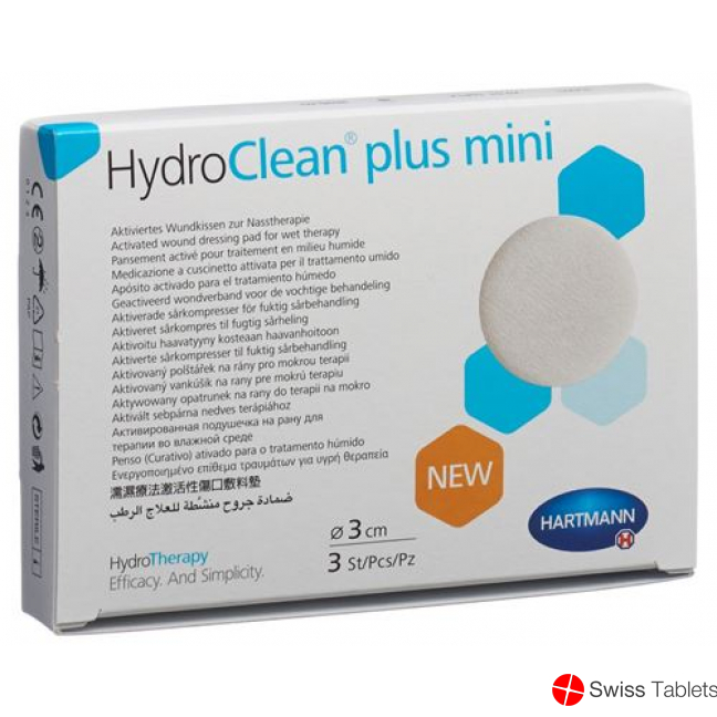 Hydroclean Plus 3cm Rund Mini 3 Stück buy online