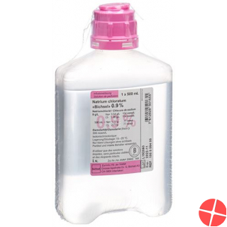 NaCl Bichsel Infusionslösung 0.9% 500ml Ppf 10 Stück