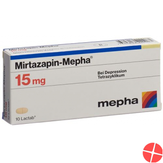 Mirtazapin Mepha Lactab 15mg 100 Stück