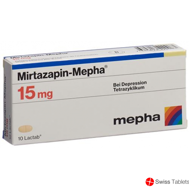 Mirtazapin Mepha Lactab 15mg 100 Stück buy online