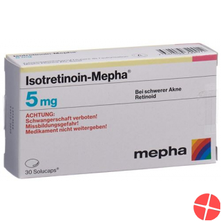 Isotretinoin Mepha Solucaps 5mg 100 Stück