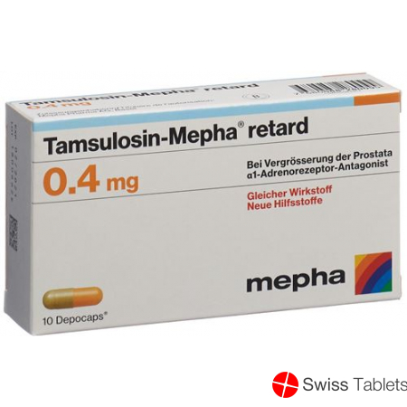 Tamsulosin Mepha Retard Depocaps 0.4mg 30 Stück buy online