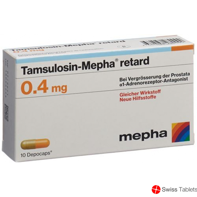 Tamsulosin Mepha Retard Depocaps 0.4mg 30 Stück buy online