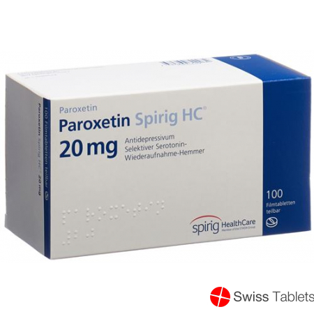 Paroxetin Spirig HC Filmtabletten 20mg 30 Stück buy online