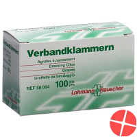 L&r Verbandklammern Hautfarben 100 Stück
