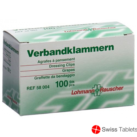 L&r Verbandklammern Hautfarben 100 Stück buy online