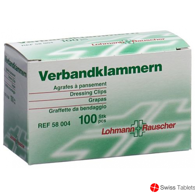 L&r Verbandklammern Hautfarben 100 Stück buy online