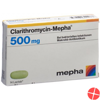 Clarithromycin Mepha Lactab 500mg 30 Stück