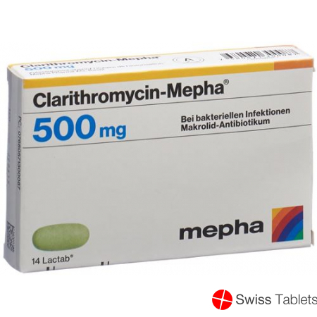 Clarithromycin Mepha Lactab 500mg 30 Stück buy online