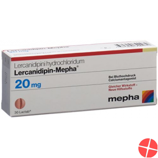 Lercanidipin Mepha Lactab 20mg (neu) 100 Stück