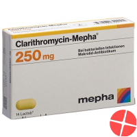 Clarithromycin Mepha Lactab 250mg 20 Stück