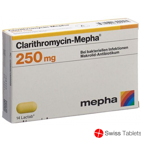 Clarithromycin Mepha Lactab 250mg 20 Stück buy online Clarithromycin Mepha Lactab 250mg 20 Stück buy online