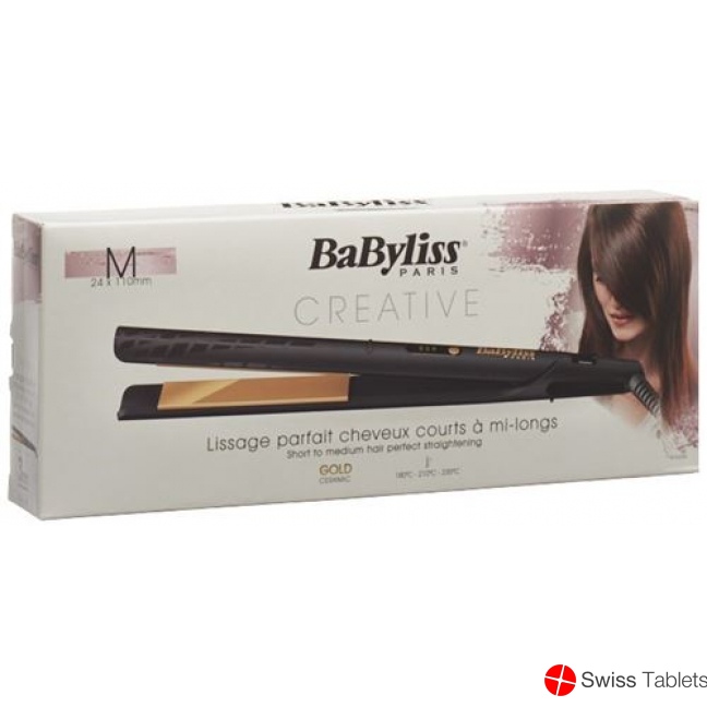 Babyliss hair straightener Gold Ceramic 24mm buy online