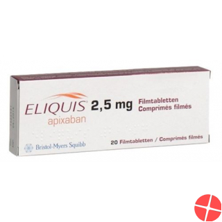 Eliquis Filmtabletten 2.5mg 168 Stück