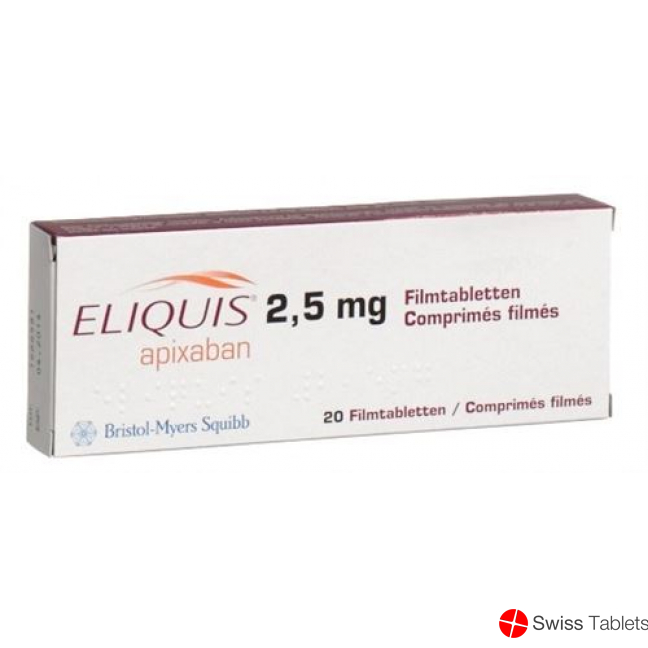 Eliquis Filmtabletten 2.5mg 168 Stück buy online