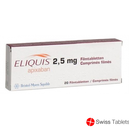 Eliquis Filmtabletten 2.5mg 56 Stück buy online
