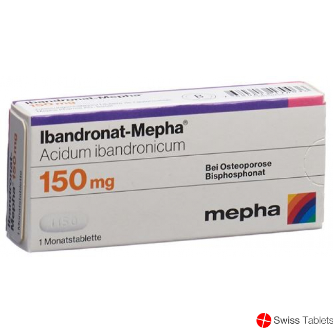 Ibandronat Mepha 150mg Monatstabletten 3 Stück buy online