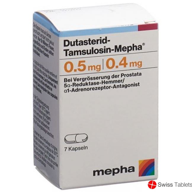 Dutasterid Tamsulosin Mepha Kapseln 0.5/0.4mg 90 Stück buy online