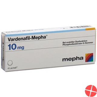 Vardenafil Mepha Lactab 10mg 12 Stück