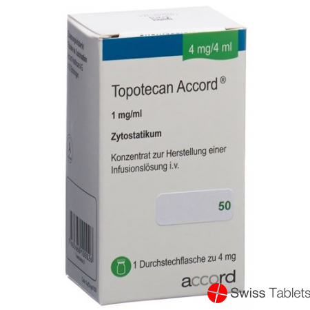 Topotecan Accord Infusionskonzentrat 4mg/4ml Durchstechflasche 5 Stück buy online