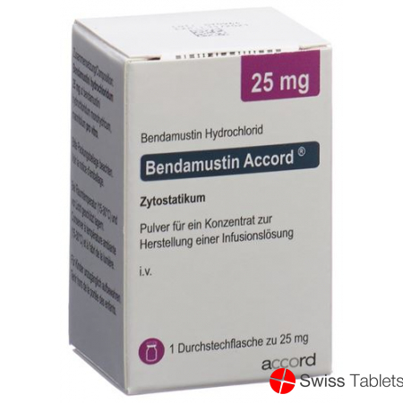 Bendamustin Accord Trockensubstanz 25mg Durchstechflasche 5 Stück buy online
