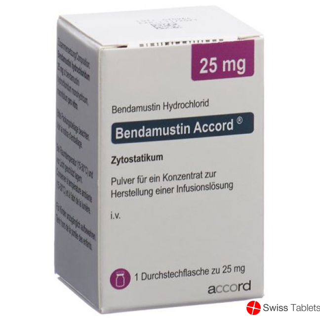 Bendamustin Accord Trockensubstanz 25mg Durchstechflasche 5 Stück buy online