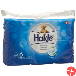 Hakle Klassische Sauberkeit Weiss FSC 6 Stück
