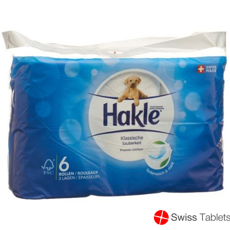 Hakle Klassische Sauberkeit Weiss FSC 6 Stück buy online