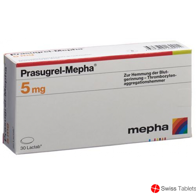 Prasugrel Mepha Lactab 5mg 100 Stück buy online