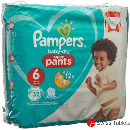 Pampers Baby Dry Pants Grösse 6 15+kg Ex La Spa 33 Stück buy online