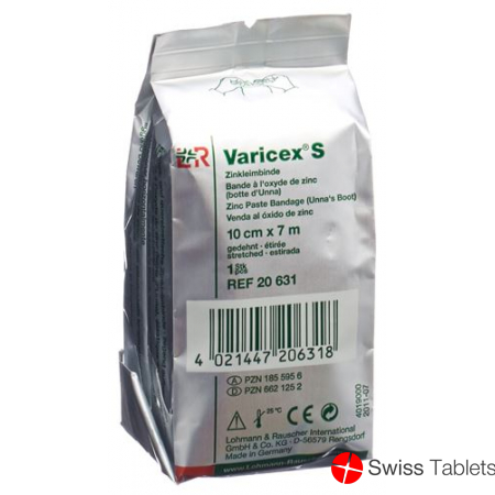 Varicex S Zinkleimbinde 10cmx7m 10 Stück buy online