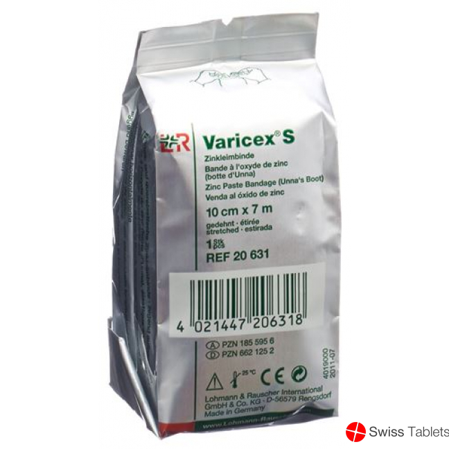 Varicex S Zinkleimbinde 10cmx7m 10 Stück buy online