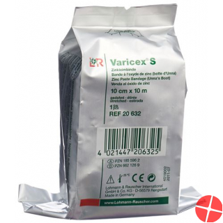 Varicex S Zinkleimbinde 10cmx10m 10 Stück