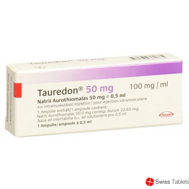 Tauredon Injektionslösung 50mg/0.5ml Ampullen 0.5ml buy online