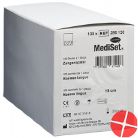 Mediset IVF Zungenspatel Holz 15cmx18mm 100 Beutel