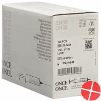 Once Einmalspritze Insulin 1ml 100 Stück